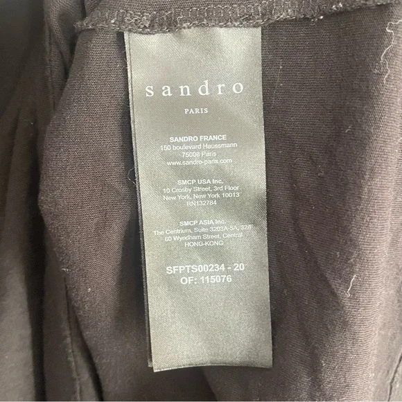 SANDRO ELECTRIC GRAPHIC CREWNECK WOMENS BLACK T-SHIRT | SIZE S/M - Picture 5 of 6